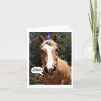 Carte d'anniversaire - Bess Horse