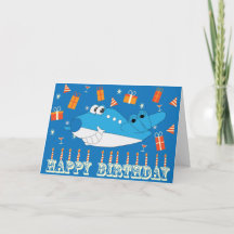 Carte d'anniversaire Billy Blue