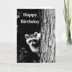 Carte d'Anniversaire Black and White