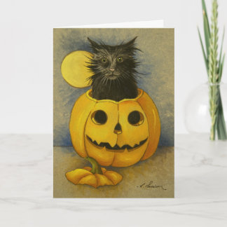 Carte d'anniversaire Black Magic Kitty 4919