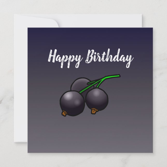 Carte d'anniversaire Blackcurry (Devant)