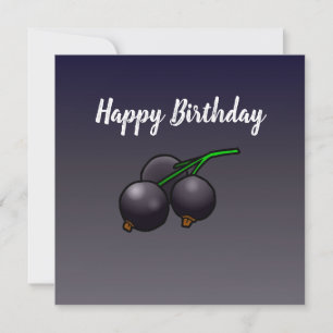 Carte d'anniversaire Blackcurry