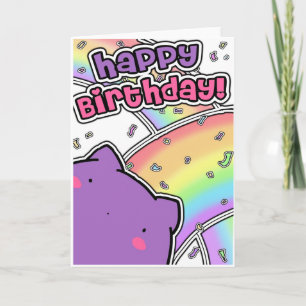 Carte d'anniversaire Blobcat