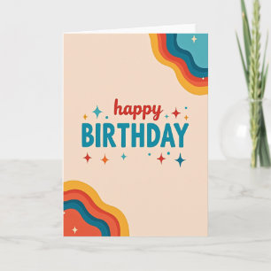 Carte d'anniversaire Bold Color Pop