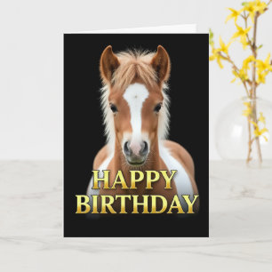 CARTE D'ANNIVERSAIRE BOLD DISTINCT GROS PLAN POULA