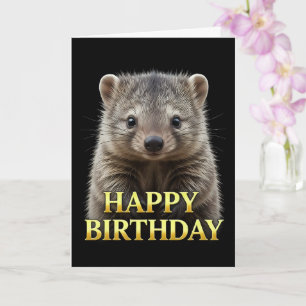 CARTE D'ANNIVERSAIRE BOLD DISTINCT WOMBAT