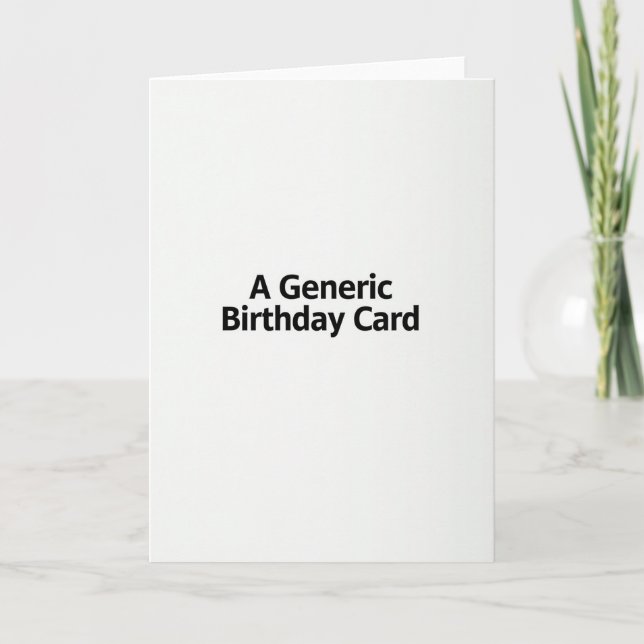 Carte d'anniversaire Bold Type (Devant)