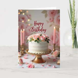 Carte d'anniversaire Bougie Givrée