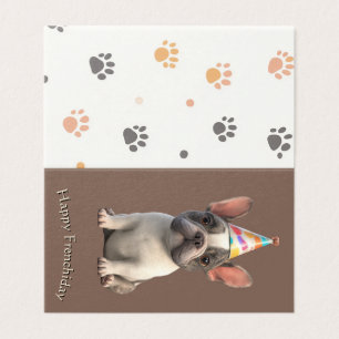 Carte d'anniversaire Bouledogue Français