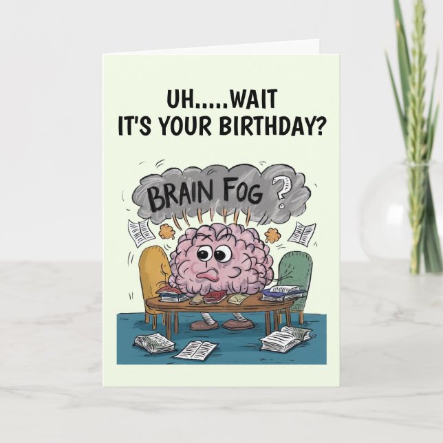 Carte d'anniversaire Brain Fog (Devant)