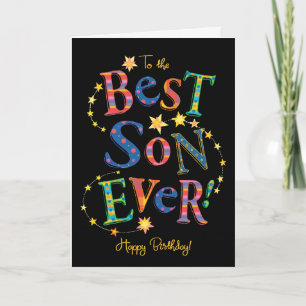 Carte d'anniversaire brillante pour le meilleur de