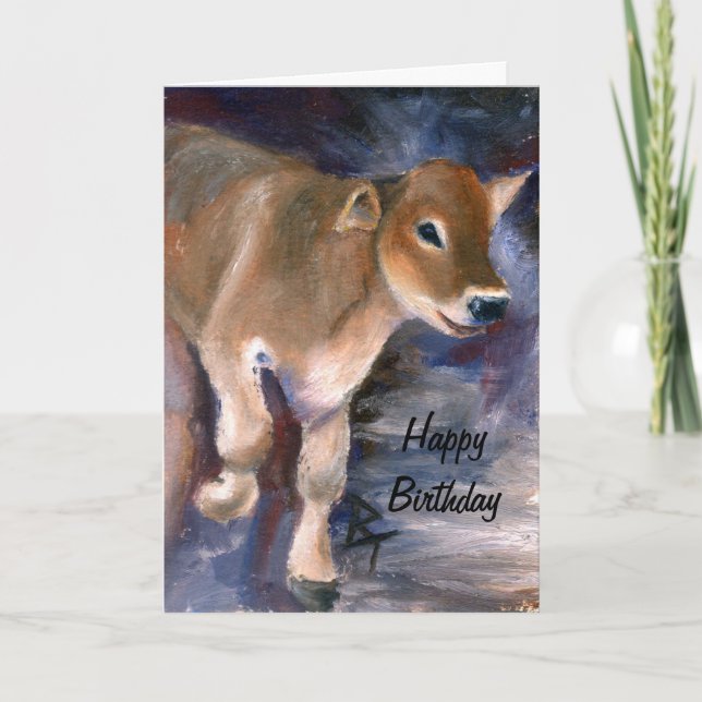Carte d'anniversaire Brown Suisse (Devant)