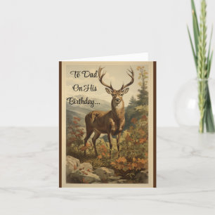 Carte d'anniversaire Buck Eor Papa