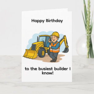 Carte d'anniversaire Busder Builder