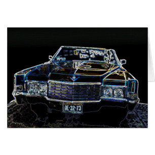 Carte d'anniversaire Cadillac