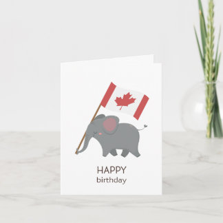 Carte d'anniversaire canadienne - Joyeux anniversa