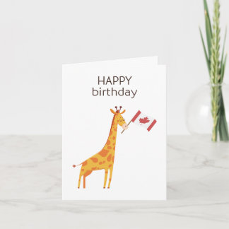 Carte d'anniversaire canadienne - Joyeux anniversa