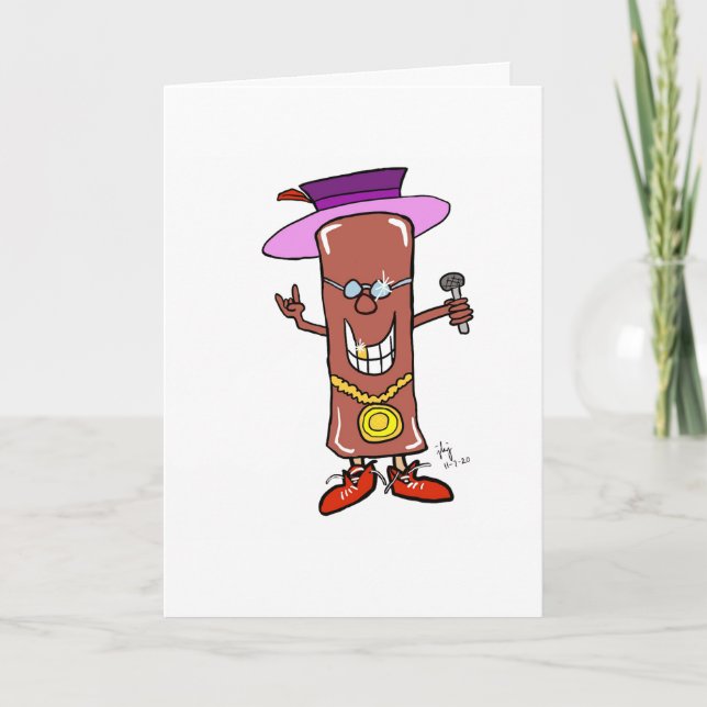 Carte d'anniversaire Candy Rapper (Devant)