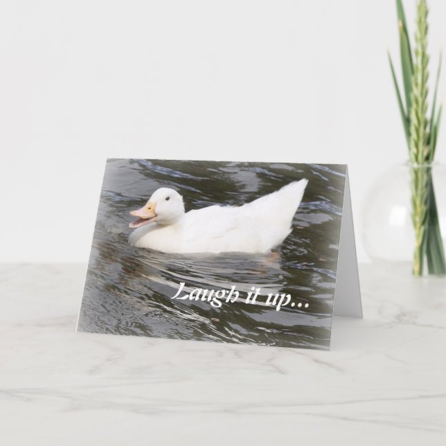 Carte d'anniversaire : Caneton (Devant)
