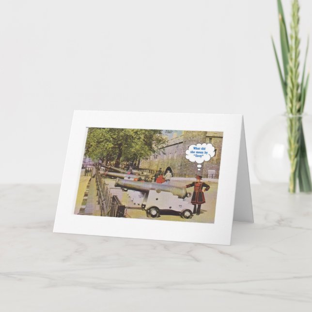 Carte d'anniversaire Cannon - Lui (Devant)