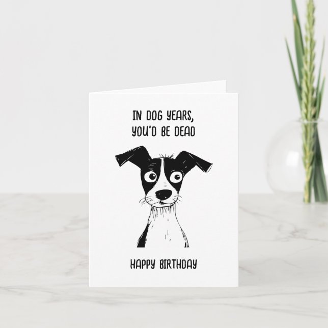 Carte d'anniversaire Carte d'anniversaire drôle po (Devant)