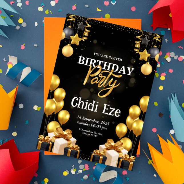 carte d'anniversaire - carte d'invitation (Créateur téléchargé)