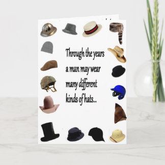 CARTE D'ANNIVERSAIRE casquette