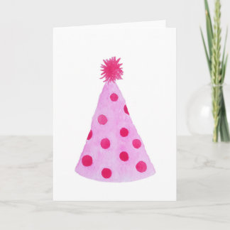 Carte d'anniversaire Casquette de fête
