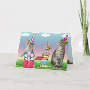 Carte d'anniversaire Cat Crazy