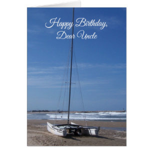 Carte d'anniversaire Catamaran Boat Uncle