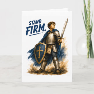 Carte d'anniversaire catholique Armure de Dieu