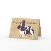 Carte d'anniversaire Cavalier King Charles Spaniel