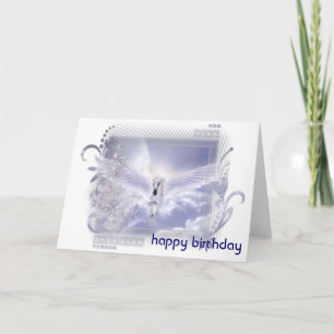 Carte d'anniversaire Cheval blanc Pégase