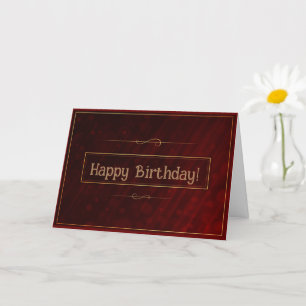 Carte d'anniversaire Christian