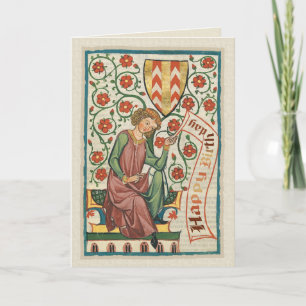 Carte d'anniversaire Codex Manesse CC0554