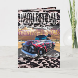 Carte d'anniversaire compte kustoms