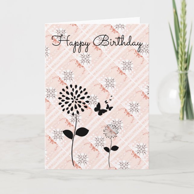 Carte d'anniversaire cool Abstraite (Devant)