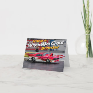 Carte d'anniversaire cool Wheelie