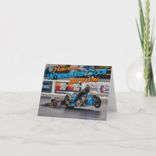 Carte d'anniversaire cool Wheelie