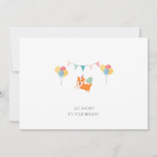 CARTE D'ANNIVERSAIRE CORGI