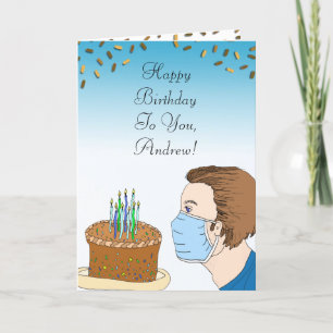 Carte d'anniversaire Coronavirus