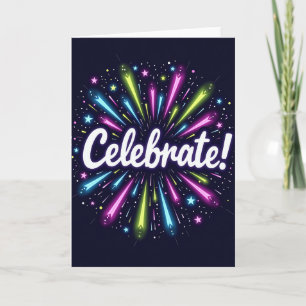 Carte d'anniversaire Cosmic Burst