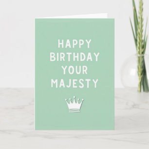Carte d'anniversaire Couronne Royale