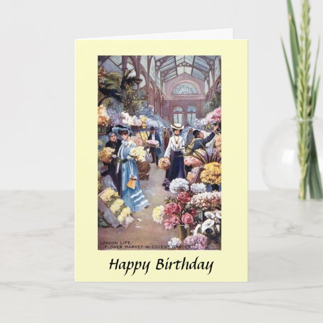 Carte d'anniversaire - Covent Garden, Londres (Devant)