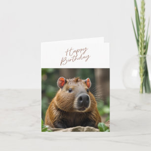 Carte d'anniversaire Cute Capybara