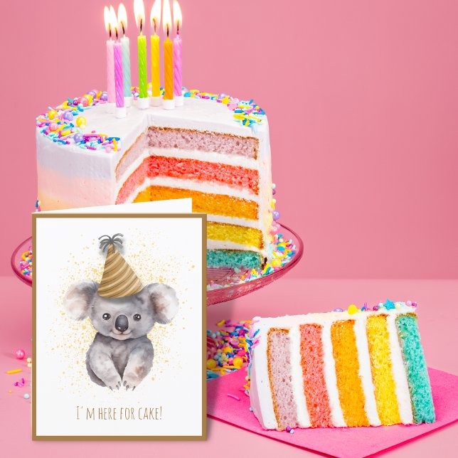 Carte d'anniversaire Cute Koala (Créateur téléchargé)