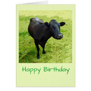 Carte d'anniversaire d'Aberdeen Angus