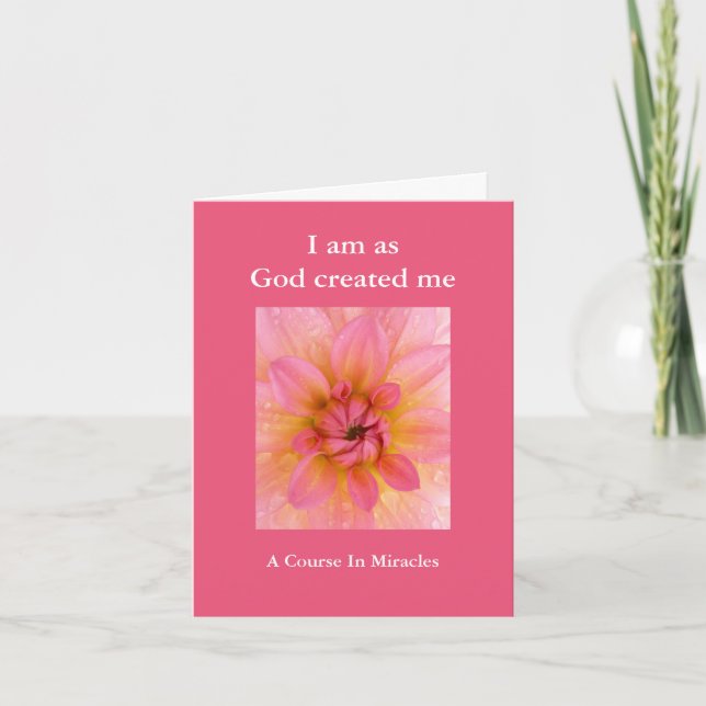 Carte d'anniversaire d'ACIM - un cours des (Devant)