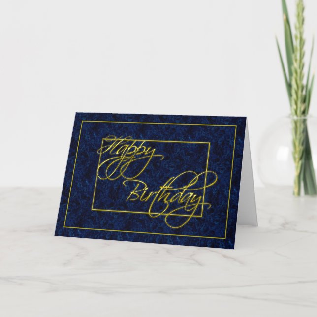 Carte d'anniversaire d'affaires Joyeux anniversair (Devant)