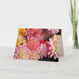 Carte d'anniversaire Dahlia Flowers